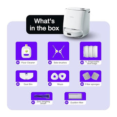 NARWAL Freo X Ultra Robot Vacuum & Mop Combo, 8200Pa Suction, Auto Mop Drying/Washing, Zero-Tangling, DirtSenseâ„¢, Maintenance-Free Base, 3D Mapping, Google Home, Alexa, Siri Compatible