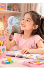 Portable Rechargeable Mini Fan | 400mAh USB Handheld Small Fan with 3 Speed Modes | Silent Personal Pocket Cooling Fan for Travel, Office Desk, Makeup, Kitchen, and Kids (Multicolor)
