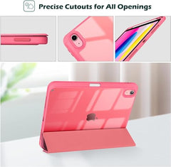 ProElite Case Cover for Apple iPad (A16) 11th/10th Generation (2025/2022), Transparent case Cover with Pencil Holder for iPad 11th/10th Gen 2025/2022, Grey