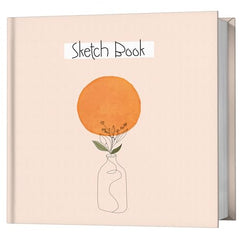 Zaslan Paper - Artist Sketchbook - Square - 120 Gsm - Drawing Sketchbook - 88 Pages/44 Sheets - Hard Bound Drawing Book - Size 21.5 X 21.5 Cm (Face Aura), Acrylic