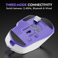 Kreo Hawk Gaming Mouse with Programmable Buttons & RGB Lighting | Top Pixart Sensor | Adjustable DPI with 1.5m Long Braided Cable and Optical Sensor | Lightweight & Durable (Hawk- Black)