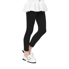 SYGA Girls Leggings, Soft & Stretchable Cotton Infant Toddler Leggings, Suitable for All Seasons, Size 11-12 Years(Pink)