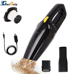 GaxQuly Cordless Vacuum for Home and Car 800W for Dry Vacuuming with USB Rechargeable Wireless Option (MoonBlack)