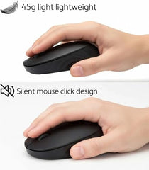 ASUS Wireless Mouse MW103, Silent Click Design with Ambidextrous Shape, 1600DPI Resolution, RF 2.4GHz Connectivity, 3 Years Warranty, Black