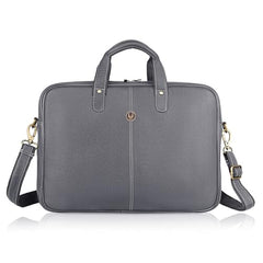 WildHorn Genuine Leather Office Bag for Men | 15.6-Inch Laptop Bag with a Minimalist Design | Professional Leather Bag with Adjustable Straps & Multiple Compartments | 1-Year Warranty