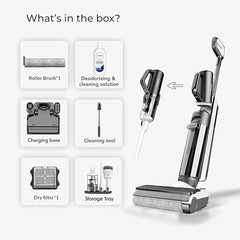 Tineco S5 Combo Cordless Wet & Dry Vacuum Cleaner, Converts to Handvac, Lightweight & Self-Propelled, Hands-Free Self-Cleaning, iLoop Smart Sensor, Tough Stain Removal, Auto Floor Washer