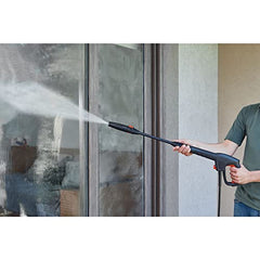BLACK+DECKER BEPW1600 1300W 1600 PSI 110 Bar Pressure Washer for Car, Bike, Home & Garden Cleaning Use with Multiple Accessories Included, 1 Year Warranty, Orange & Black