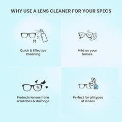 Aqualens Spectacle lens cleaner | Pack of 2 (100ml each)