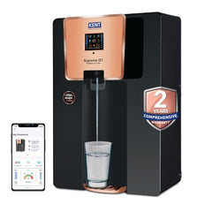 KENT Supreme IoT RO Water Purifier|RO+UF+UV+Alk+Cu+TDS Control+UV In-Tank | IoT Enabled | Alkaline Water with pH 8-9.5 | 8L | 20LP/Hr Ideal For Borewell/Tanker/Municipal Water
