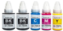 Ink Set GI-790 Compatible with Canon G1000, G1010, G1100, G2000, G2002, G2010, G2012, G2100, G3000, G3010, G3012, G3100, G4000, G4010 (CN - 790 Set)