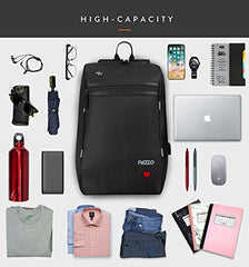 PAZZO Milestone Laptop bag for men | Office bag for men| Laptop Backpack for Men and Women with Anti-Theft Design, USB Port and 1 Year Warranty | Fits up to 15.6 inch Laptop, Macbook ~ Blue