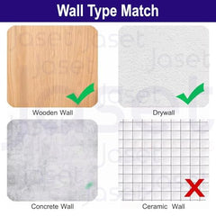 Sahmbi Innovations Wall Mounting Nails/Hooks (Regular-Small) – Multi Purpose, Non-Trace Invisible, No Drill Installation for Hanging Light Weight Photo Frames, Wall Clocks, Keys – Pack of 100 Pieces