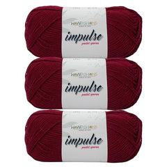 WOAFASHIONS - World of Arts Impulse Hand Knitting & Crochet Yarn, Premium Acrylic, 4 : Medium (Anchor Grey) (100gms / 3.5oz / 200mtr / 218yds)