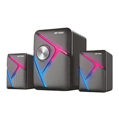Ant Esports GS170 Gaming Speaker for PC, Stereo 2.0 USB Powered Desktop Speaker with 3.5 mm Aux-in, in-line Volume Control, RGB LED Lights Mini Multimedia Speakers for PC, Laptop, Tablet, Cellphone