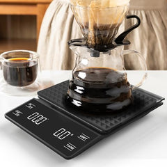 NKOVE JUNJULA Coffee Scale with Timer, 0.1g High Precision Espresso Scale 3kg,