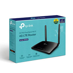 TP-Link TL-MR100 300Mbps 2.4GHz Wireless N 4G LTE, Wi-Fi N300, Plug and Play, Parental Controls, Guest Network, with Nano SIM Card Slot, WiFi Router, Black