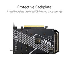 ASUS Dual NVIDIA Geforce RTX 3050 6GB OC Edition Gaming Graphics Card-pci_e_x16 4.0, 6GB GDDR6 Memory, HDMI 2.1, Displayport 1.4A, 2-Slot Design, Axial-Tech Fan Design, 0Db Technology, Steel Bracket