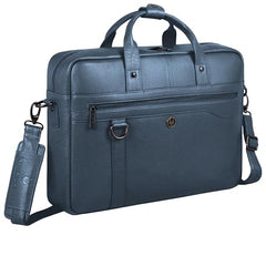 WildHorn Premium Leather Laptop Bag for Men | Handcrafted | Adjustable Shoulder Strap, Fits 15.6-Inch Laptop | Ideal for Office, Travel, Daily Use - 1 Year Warranty (WALNUT)