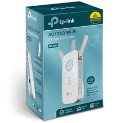 TP-Link AC1750 Universal Dual Band Range Extender, Broadband/Wi-Fi Extender, Wi-Fi Booster/Hotspot with 1 Gigabit Port and 3 External Antennas, Built-in Access Point Mode, 1750Mbps Speed (RE450)