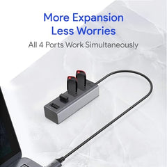 Amkette 7-in-1 Type C Hub/Docking Station for Laptop, USB hub Type c with 100W Power Delivery, 4K HDMI Output, USB 3.0, USB 2.0, SD/TF Card Reader, USB c hub for MacBook, Windows Laptops