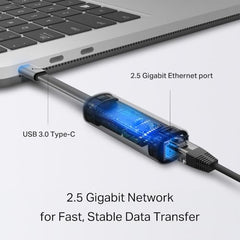 TP-link UE330 USB 3.0 3-Port Hub & Gigabit Ethernet Adapter 2 in 1 USB Adapter - Plug and Play