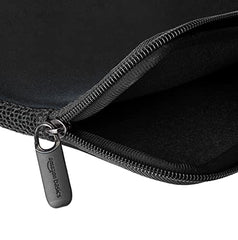 Amazon Basics laptops Sleeve Case Cover Pouch for 13"/33 cm for Men and Women | Slim Profile Neoprene, Soft Puffy Fabric Lining, 360 Protection, Smooth and Premium Zipper (Black)