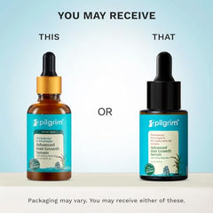 Pilgrim Advanced Hair Growth Serum with 3% Redensyl & 4% AnaGain -100ml | New Hair Growth in 28 Days, Korean Black Rice, Rosemary, Reduce Hair Fall, Hair Regrowth, Increase Hair Density, Thicker Hair