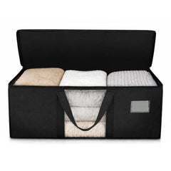Storite Jumbo Super-Size 81 L Canvas Moisture Proof Heavy Duty Storage Bag | for Toys/Stationery/Blankets/Clothes/Moving Bags MultiPurpose With Strong Reinforced Handles Rectangular Cream (87x26x36 cm)