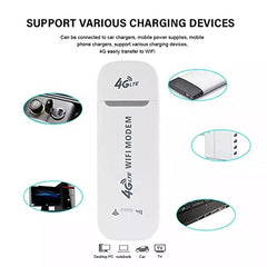 BEEBIRD® High Speed Portable 4G Wireless Modem- 150 Mbps 4G WiFi Dongle, All Sim Support WiFi Router, Connects Up to 10 Devices WiFi Hotspot Device