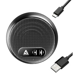 Audio Array Wireless Conference Microphone with Speaker | Bluetooth, USB & 4 Mics | 360° Pickup Upto 4M | Noise Reduction & Enhanced Voice | Portable Speakerphone for Video Calls/Zoom Meeting | AM-W45
