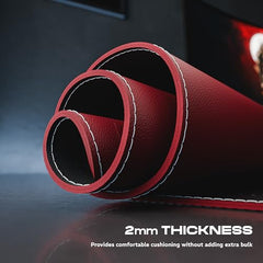 daWg KeyMat R1 Esports Gaming Mouse Pad, 800 x 300 mm, 4mm Thickness Extended Desk Mat, Anti-Fray Stitching, Anti-Skid Rubber Base, Pro-Grade Tracking Surface, High-Velocity Glide (Dragon)
