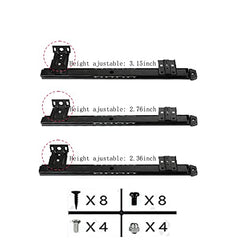 Sliding Under Desk Keyboard Tray Slide Out Keyboard Holder Drawer Heavy-Duty Office Desk Extender Platform Pull Out Desktop Sliding Computer Tray for Keyboard Drawer Under Desk Shelf-Metal
