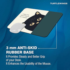 TURTLEWINGS | Mousepad | Inspirational Quote Mousepad – 22x18 cm, 3mm Thick | Abstract Design Non-Slip Rubber Base | Office, Study & Gaming Use | Premium Smooth Surface 3