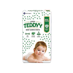 TEDDYY Easy Baby M Size Diaper Tape Style |126 Count (Medium) | 6-11 kgs (Pack of 2) | Quick Absorbency | Extra Super Soft | Anti - Bacterial | Wetness Indicator with Adjustable Grip Tapes