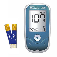 STANDARD Gluco Navii GDH Glucometer with GDH Blood Glucose Monitoring 100 Strips | 100 SD Round Lancets and a Lancing Device/Pricker