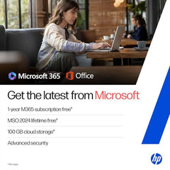 HP 15 (i5 14th Gen), Intel Core 5-120U, 16GB RAM, 512GB SSD, FHD, Anti-Glare, 15.6''/39.6cm, Win11, M365 Basic(1yr), Office24, Silver,1.59kg, fd0664TU, FHD Camera w/Shutter, Backlit Laptop