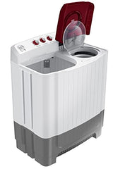 Samsung 8 kg, 5 star, Semi-Automatic Top Load Washing Machine (WT80C4200GG/TL, Air Turbo Drying, Light Gray, 5 Year Warranty on Wash Motor)