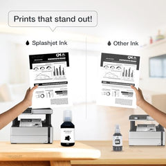 Splashjet 005 Compatible Refill Ink for Epson M1100, M1120, M1140, M1170, M1180, M2140, M2170, M3140, M3170, M3180 Printer - Ink Bottle for Epson 005 Ink Code (120gm x 2 Black Ink) Bottle – 502721