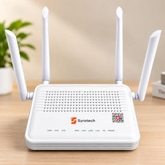 Syrotech SY GPON 2010 WADONT Dual Band XPON ONT with 4 Antenna Fiber Broadband with Voice Wireless Router