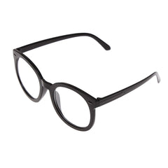 SYGA Women Anti-Blue Light Plain Glasses Large Frame Arrow Style Myopia Glasses (Black)