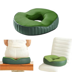 The White Willow Donut Pillow – Medium Firm HR Memory Foam Coccyx Seat Cushion for Tailbone, Hemorrhoid & Piles Pain Relief – Car & Office Chair – Above 60KG – Classic Black