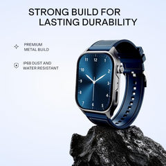 boAt New Launch Ultima Vogue 2, India's First AMOLED Type-C Smartwatch, 1.96" Display, 1000 nits Brightness, Metal Body w/Premium Straps, 10-Days Battery Life, Smartwatch for Men & Women(Active Black)