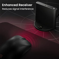 BenQ Zowie EC1-DW Wireless Ergonomic Gaming Mouse for Esports (Large)| 63g Lightweight| 4000Hz Polling Rate with Enhanced Receiver|Driverless Plug & Play - 7 Buttons|PAW 3950 Sensor|Extra Skates