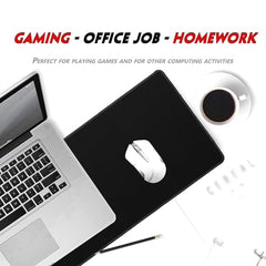 Storite 900x400x2mm Extended Gaming Mouse Pad, Desk Mat, Black | Stitched Embroidery Edges, Water Resistance Coating, Natural Non Slippery Rubber Base, For Laptop/Computer