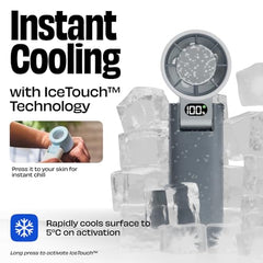 NUUK BFF Personal Hand Fan | 13000 RPM with IceTouch™ | 3600mAh Rechargeable Battery up to 10 hrs | Portable Mini Fan | 100-Speed Dial | For Travel, Office, Makeup & Outdoor | 1 Yr + 1 Month Warranty