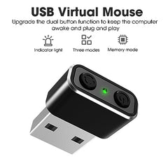 Verilux® Mouse Jiggler Tiny Undetectable Mouse Mover with 3 Jiggle Modes