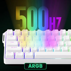 MONSGEEK FUN60 Pro Rapid Trigger Gaming Keyboard 16k Scan Rate SP Magnetic Switch HE Keyboard Wired 60% Black Shine-Through (Glare Magnetic Switch)