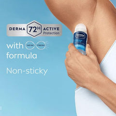 Nivea Woody Fresh Active Roll On For Men, Anti-Perspirant, 50 Ml & Men Body Wash, Deep Impact, 3 In 1 Shower Gel For Body, Face & Hair, With Microfine Clay, 250 Ml