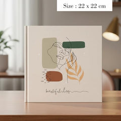 Zaslan Paper - Artist Sketchbook - Square - 120 Gsm - Drawing Sketchbook - 88 Pages/44 Sheets - Hard Bound Drawing Book - Size 21.5 X 21.5 Cm (Face Aura), Acrylic