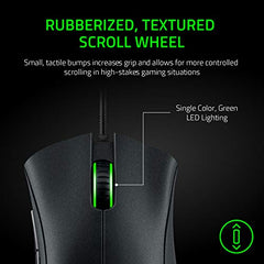 Razer Deathadder Essential - True 6400 DPI Optical Sensor, Wired Ergonomic Form Factor, High Durability, 5 Hyper Response Buttons, 10 Million Clicks RZ01-03850100-R3M1 - Black